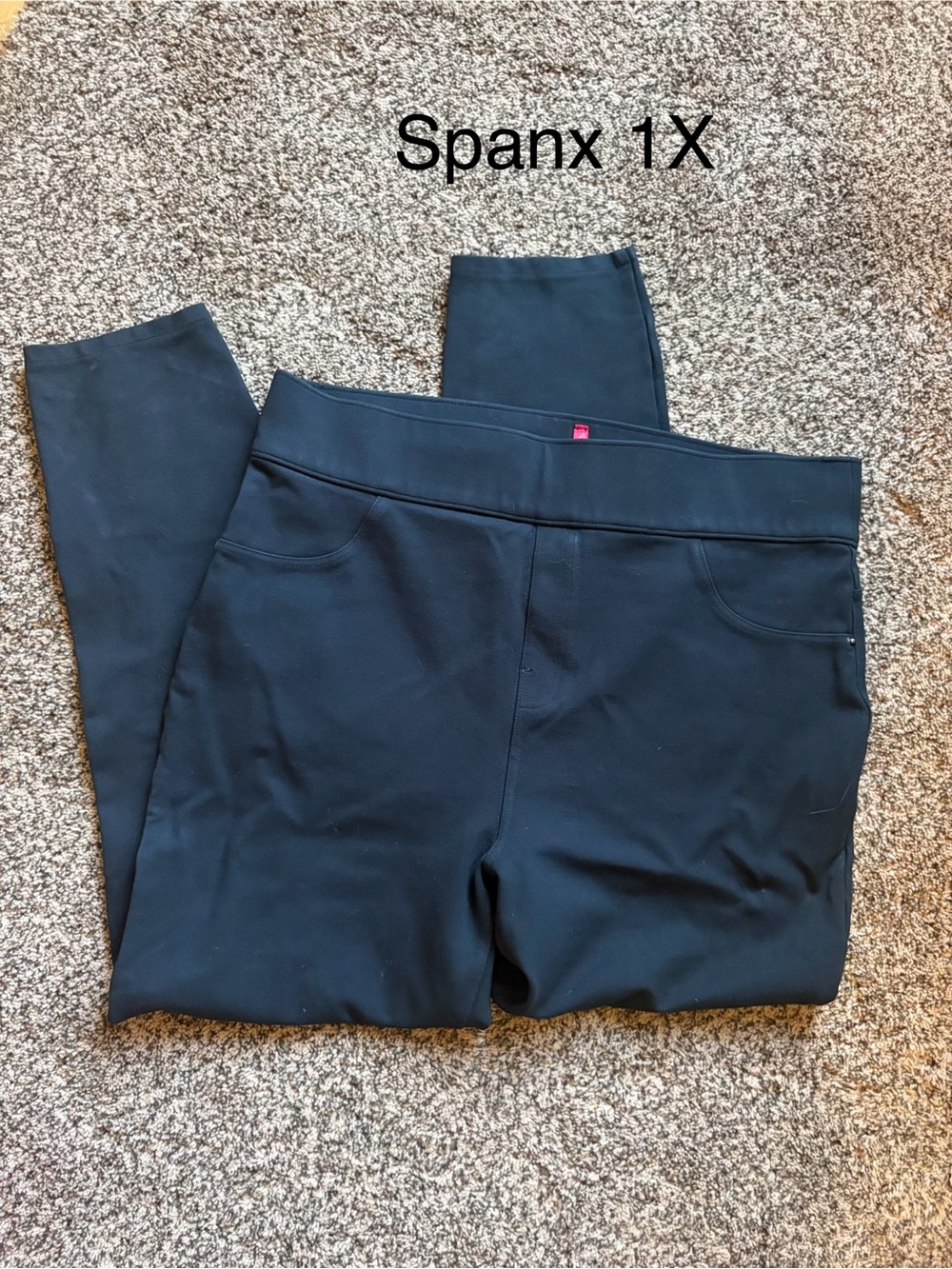 SPANX Black Ankle-Length Pull-On Leggings